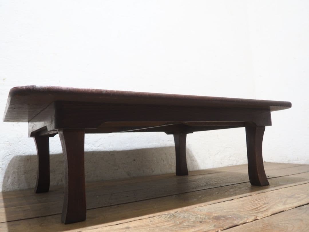 1394 折りたたみ式　大きい角ちゃぶ台　座卓　ローテーブル　古家具　レトロ