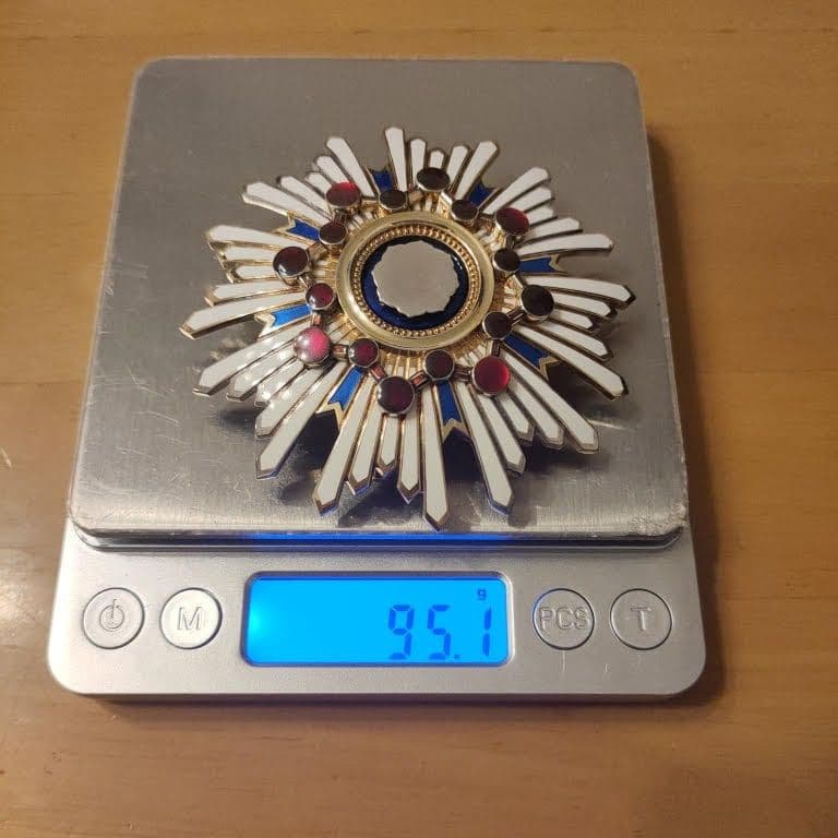 【極美品! 本物保証】勲一等瑞宝章 明治勲章 瑞宝大綬章 勲章 徽章 褒章 純銀