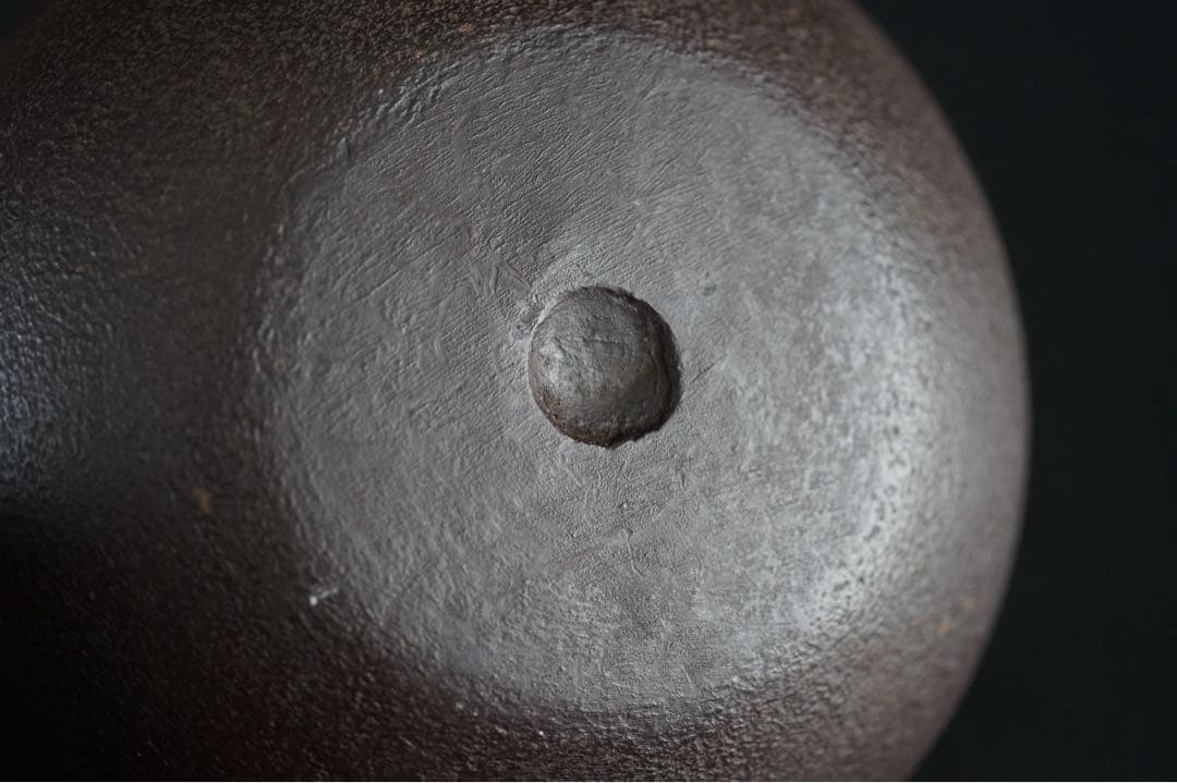 釜師 佐藤清光 作 阿弥陀釜 共箱 茶道具 茶釜