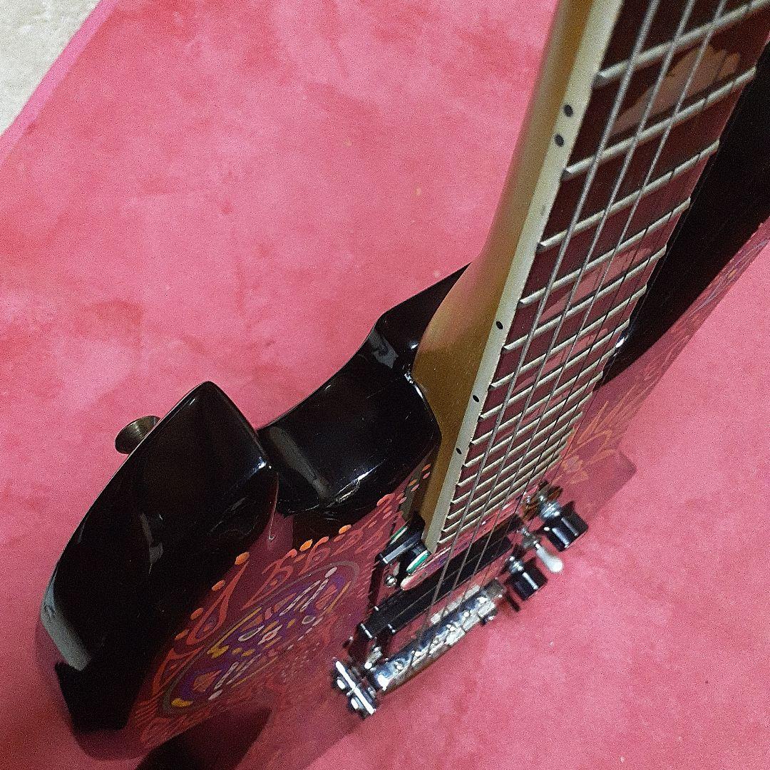 【良・美品】サイケペイント・hideモデル。モッキンバード。ソフトケース付属。