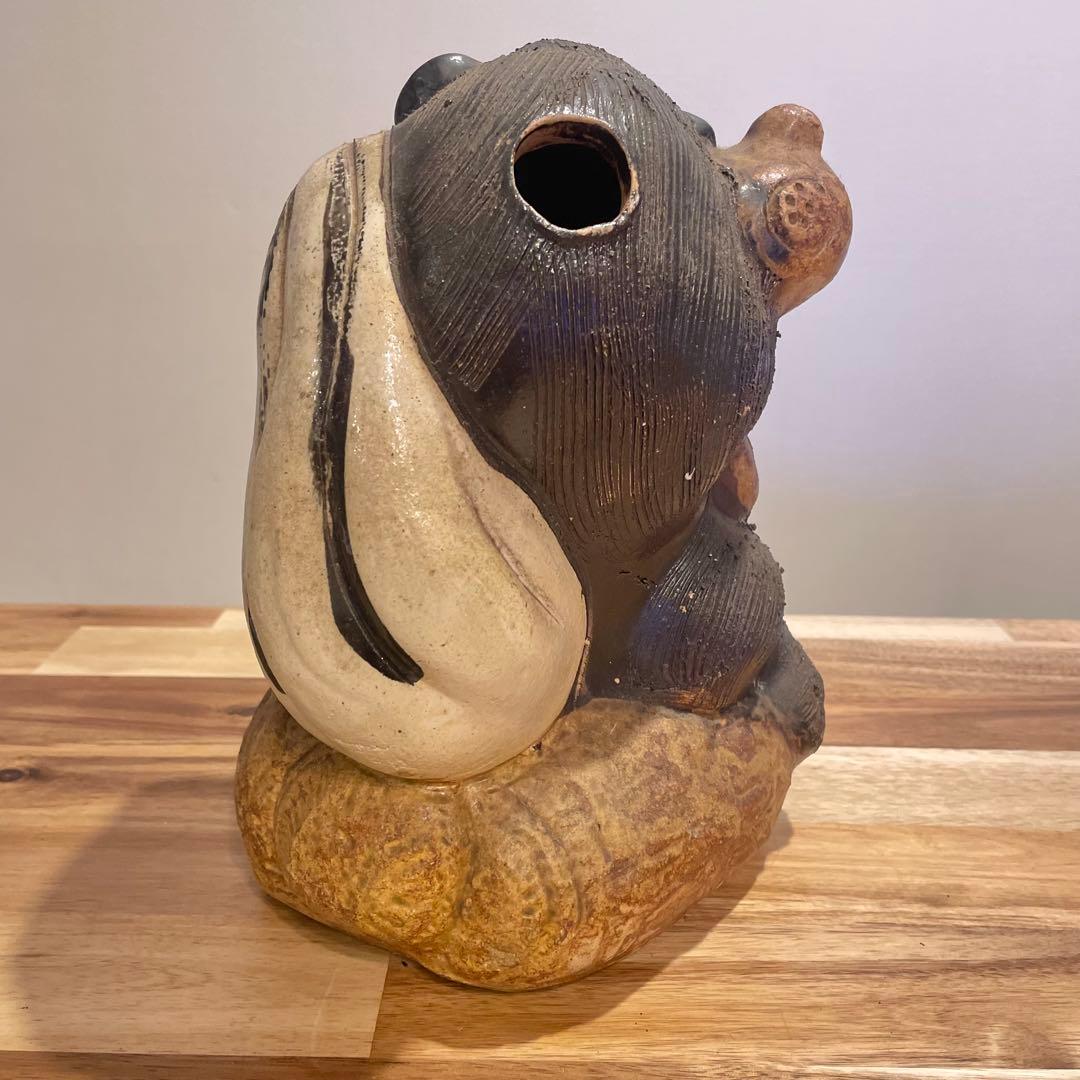 信楽焼　狸　たぬき　昭和レトロ　アンティーク