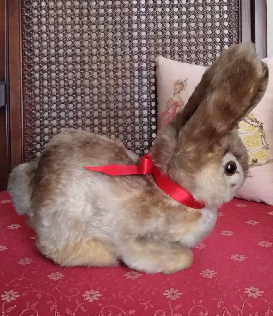 シュタイフ うさぎ ぬいぐるみ ヴィンテージ♪ジュモーやゴーチェ ドールのお供に