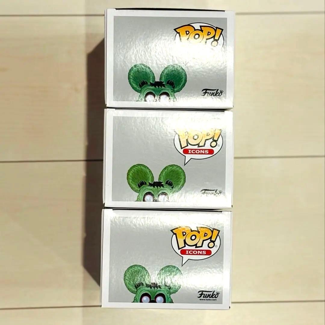 Funko Pop! Icons Rat Fink フィギュア 3体セット