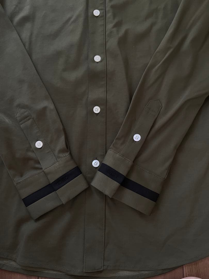 CRONOS オリーブ ボタンダウンシャツ