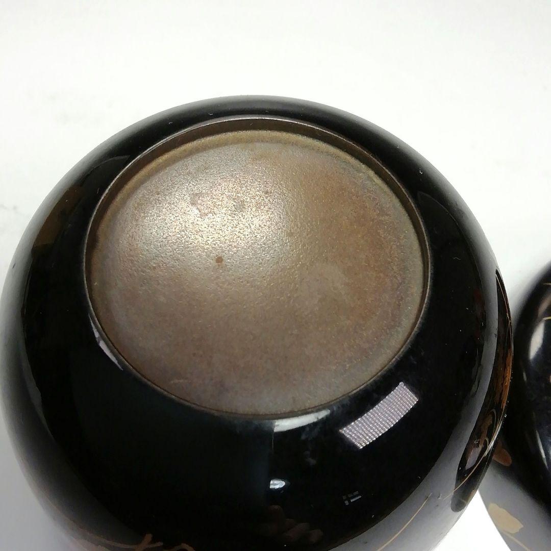 Ｓ５９４　棗　『秋草蒔絵』『稲井玉甫作』『表千家　堀之内宗完　極箱』　共箱