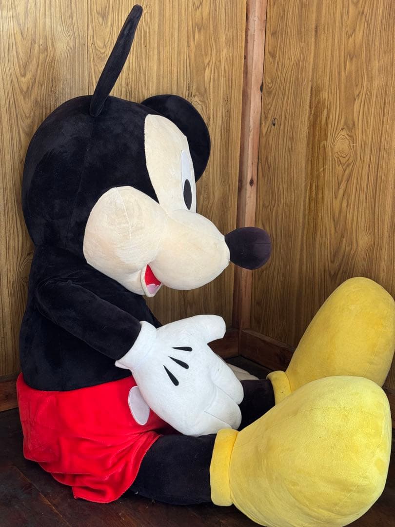 【美品】ディズニー　15周年　ミッキー　大きな　巨大　特大ぬいぐるみ