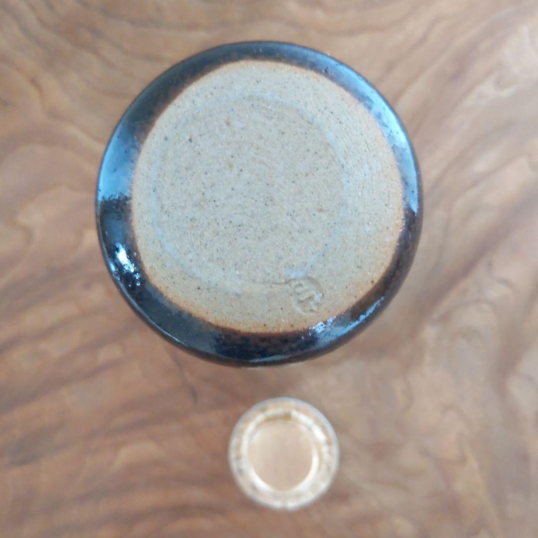 茶道具　【diana】　膳所焼　生野写　茶入　陽炎園　仕履付　表千家