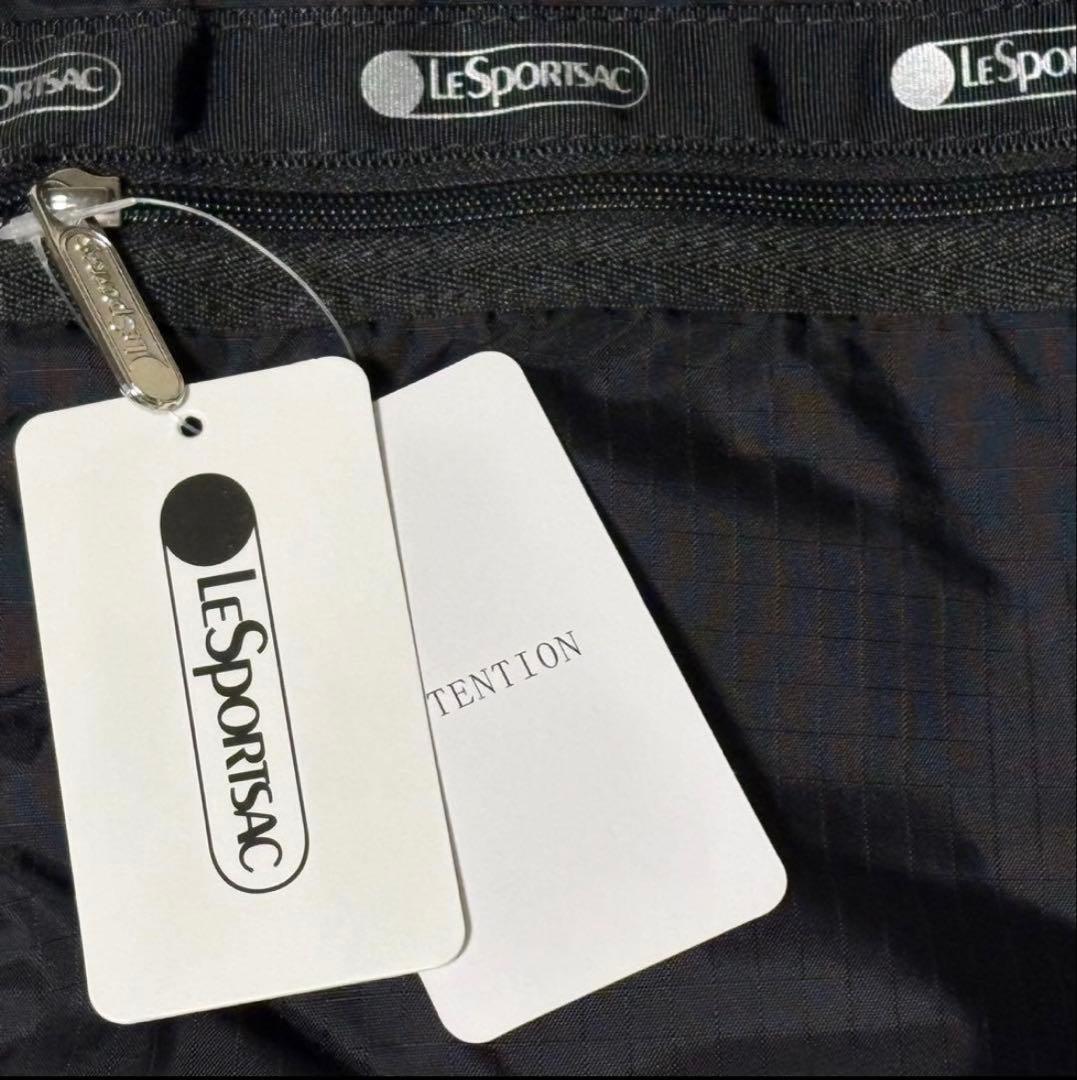 【軽量・大容量】レスポートサック 黒 ボストンバッグ ショルダー付き