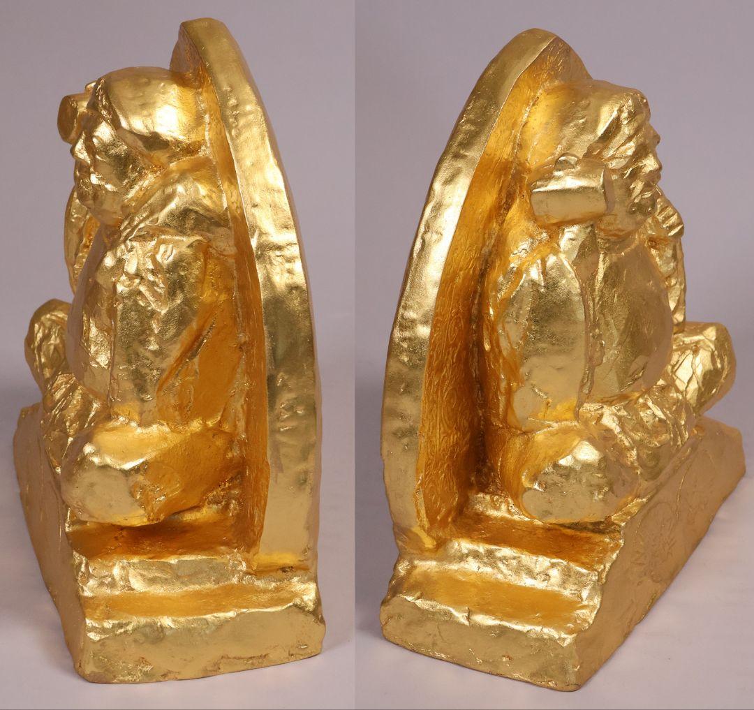 北村西望原型 大黒天尊像 定価48万円 ブロンズ 本金箔仕上 置物【MB200】