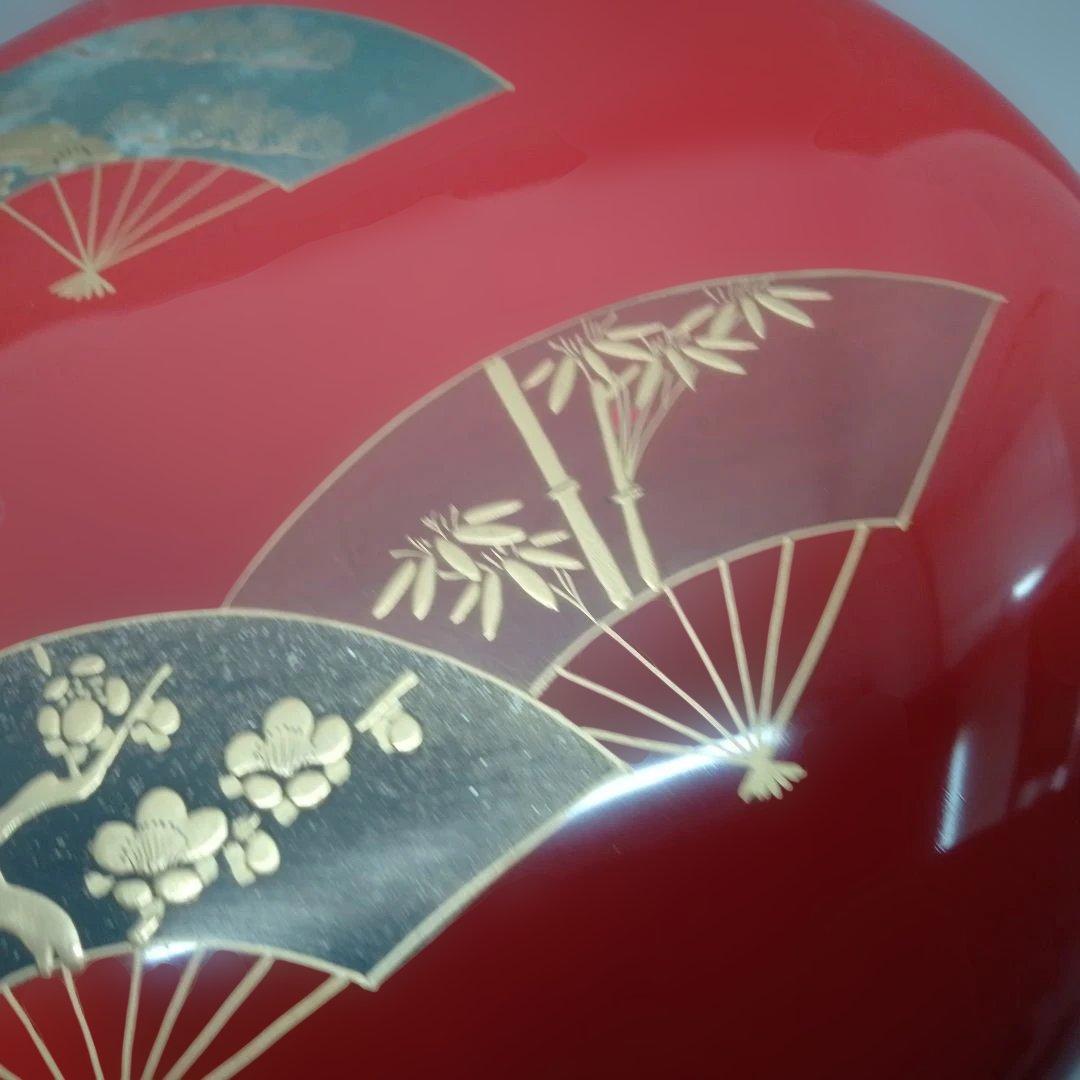 食籠　ジキロ　木製　五君子（松竹梅蘭菊）