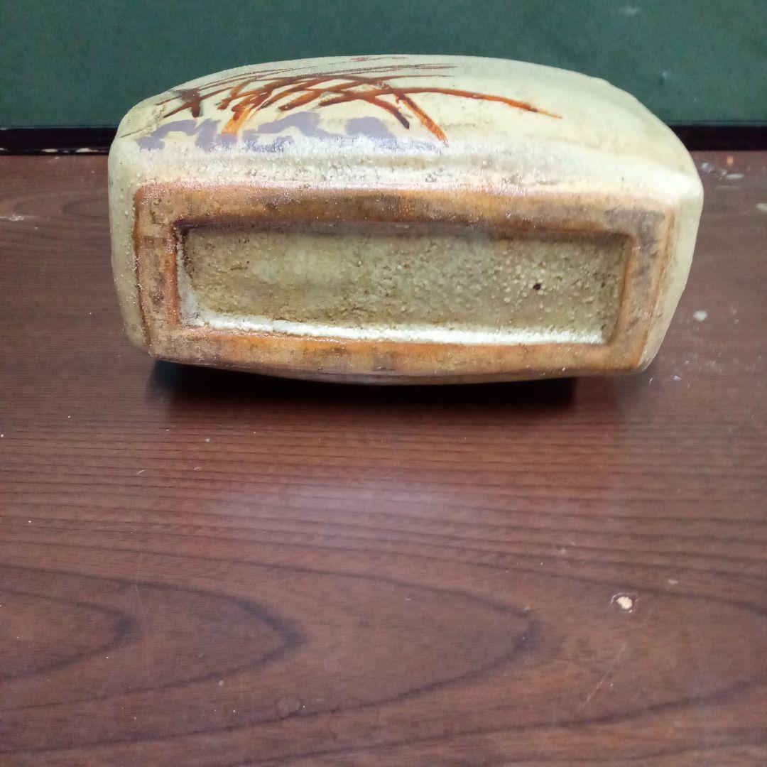 扁壺花瓶 木製箱付きサイズ高１７センチ、横１６センチ、