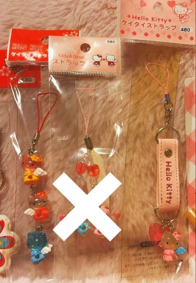 希少レア　ハローキティ　エンジェル　ストラップ　まとめ売り　平成レトロ　サンリオ