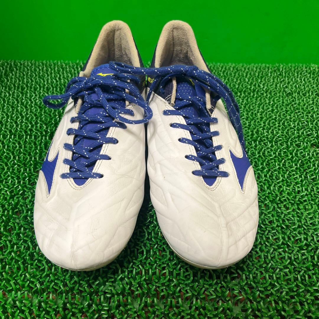 ミズノ サッカースパイク レビュラ2 V1(ホワイト×ブルー)
