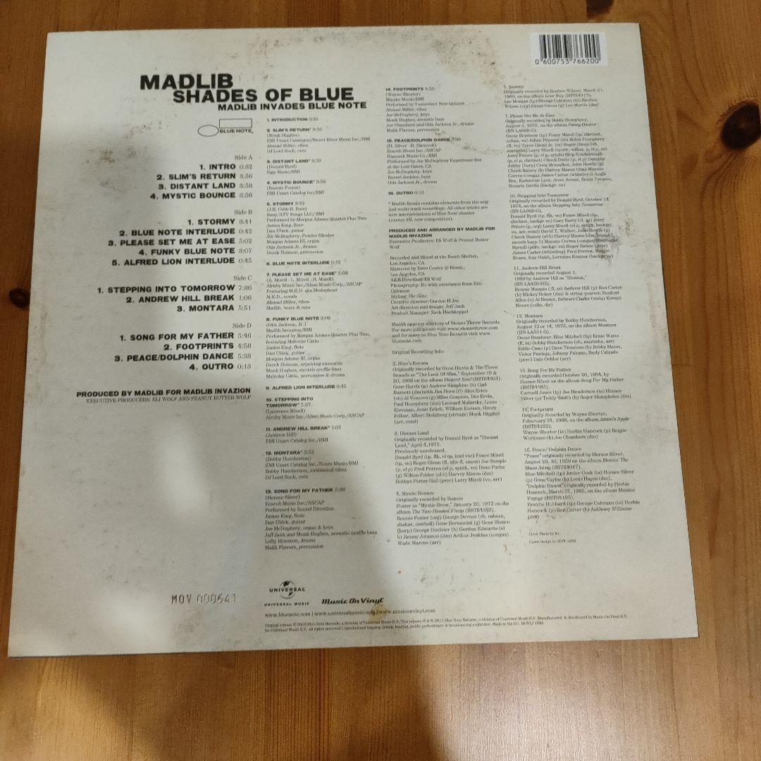 MADLIB SHADES OF BLUE 青色レコード