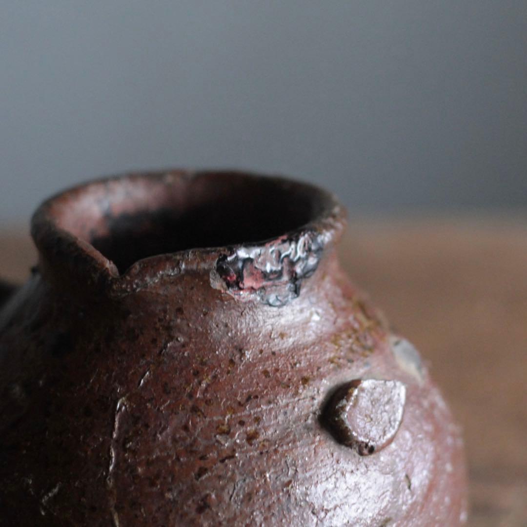 越前焼 お歯黒壺 壺 花器 古美術 古道具 アンティーク