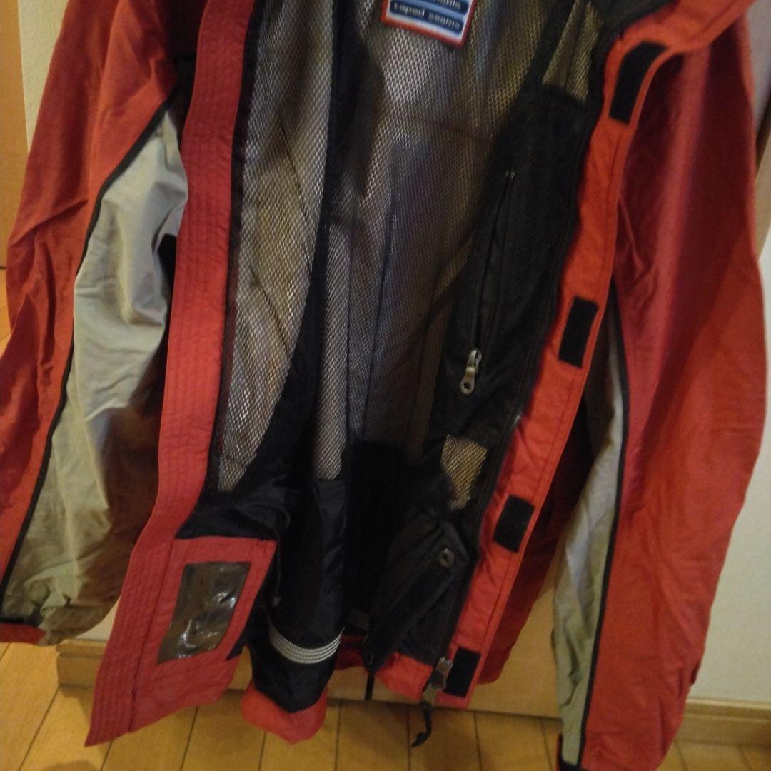 スノーボードウェア 赤/グレー フード付き　HELLY HANSEN上下セット