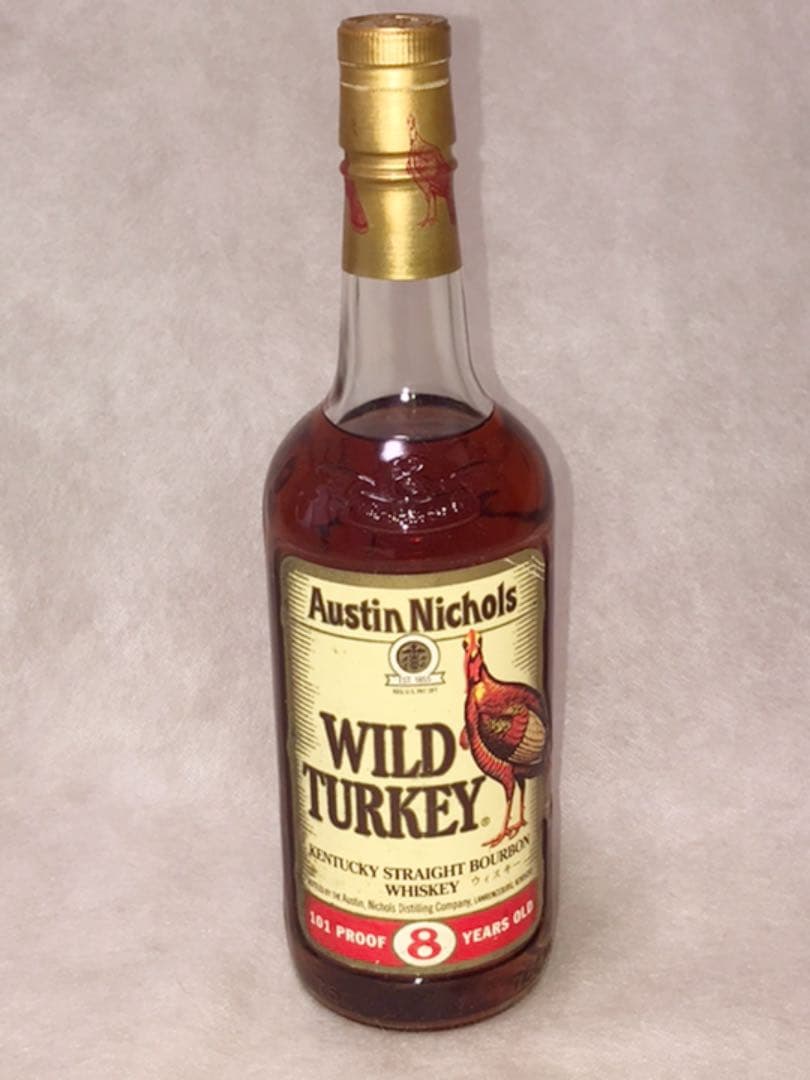 レアWILDTURKEY ワイルドターキー バーボンウイスキー 8年 旧ラベル