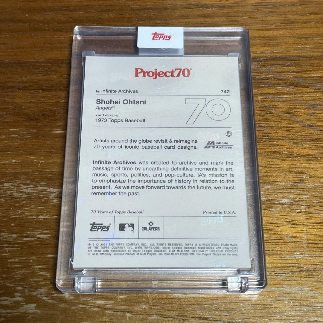 大谷翔平　2021 MVP topps Project70　匿名配送