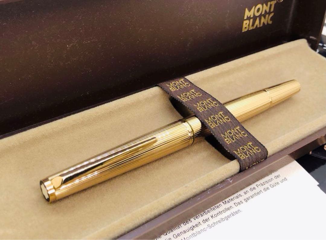 モンブラン　★稀な未使用に近い！金運を呼ぶ総金張りマイスターの銘品！No1246