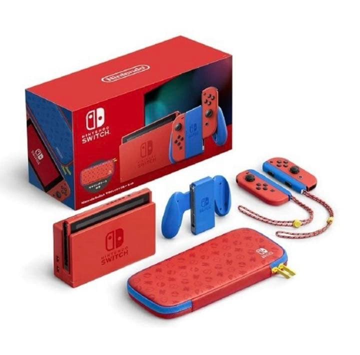 【スマブラ・スプラ2セット】NintendoSwitch  マリオレッド×ブルー
