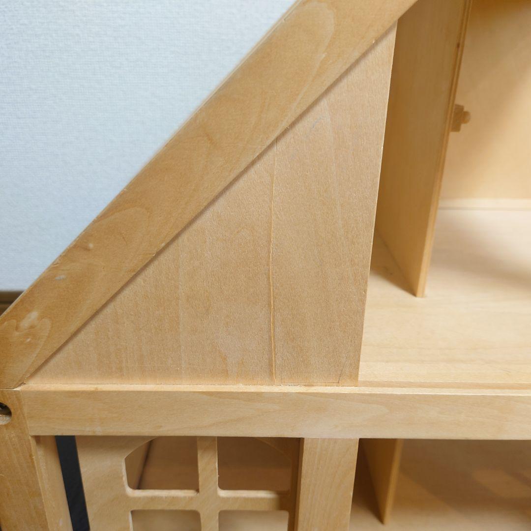 【05】ボーネルンド　廃盤　貴重　大きな　白木のドールハウス　ボーネルンド製