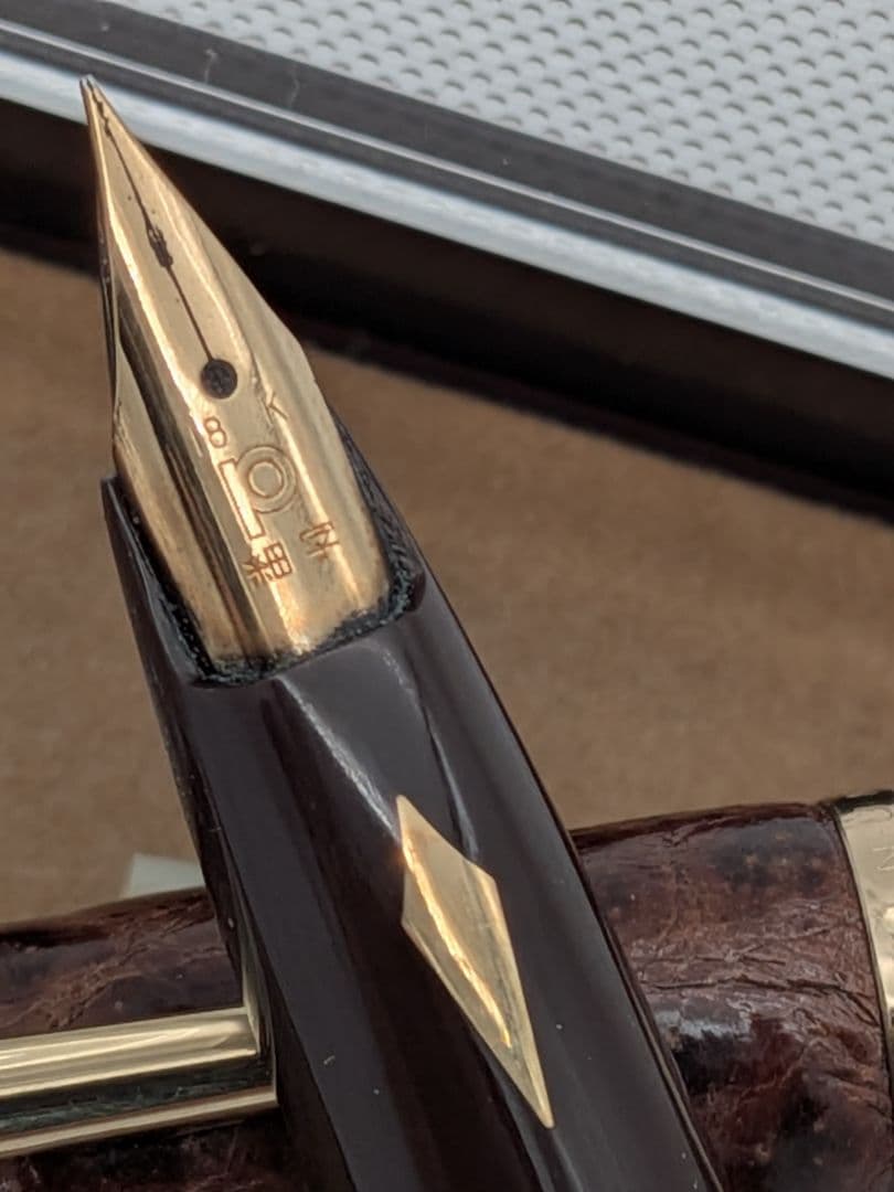 廃盤〈PLATINUM〉アマゾナス プラチナ 万年筆 ペン先 18K ②⑩