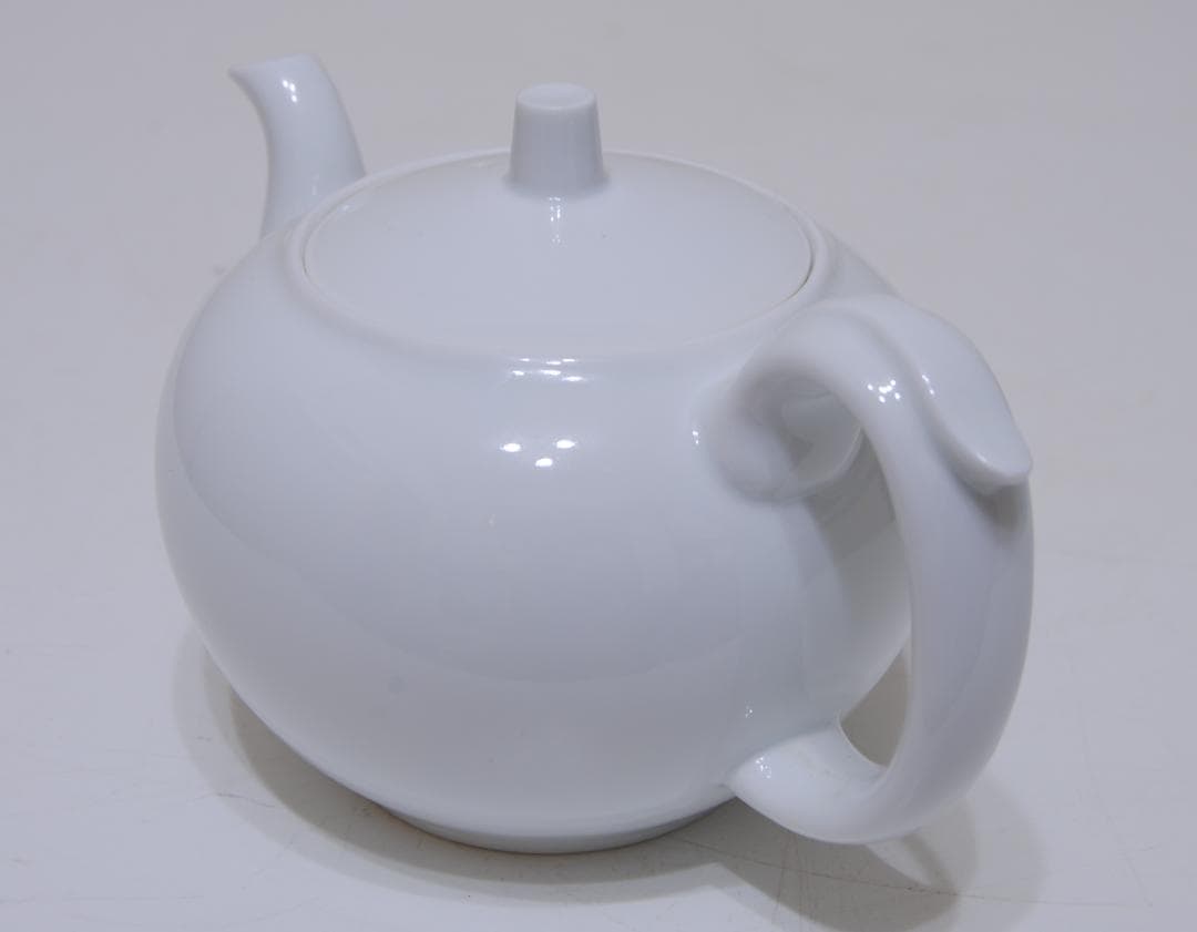 中村清六　コーヒー ポット　高麗庵　白磁　茶器　急須　水注