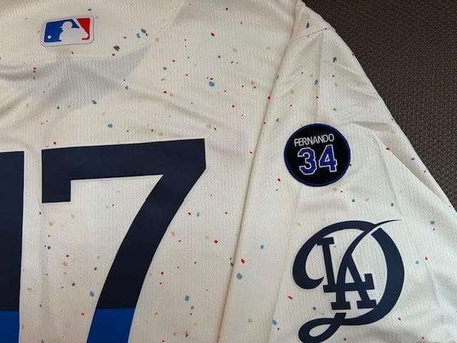 大谷翔平2025CITYコネクトNIKELIMITEDジャージ♯34パッチ付　L