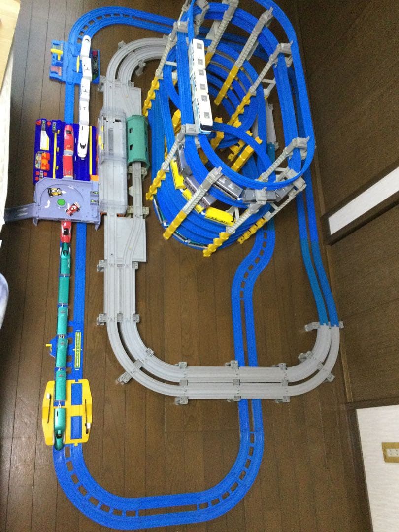 プラレール線路　高架レイアウト　タワー　制作例　参考出品