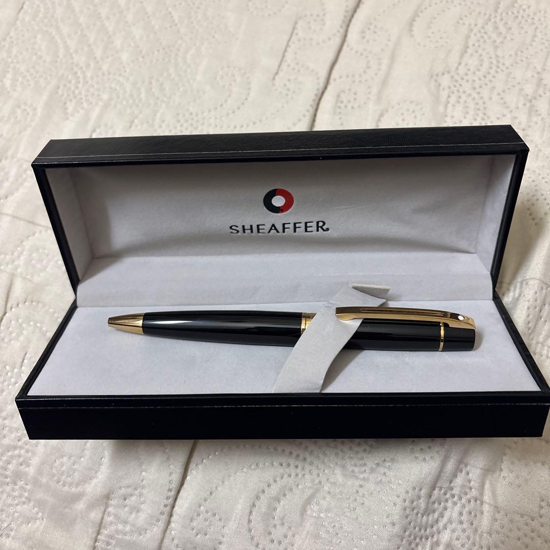 SHEAFFER 黒 ボールペン 本体 専用ケース付き