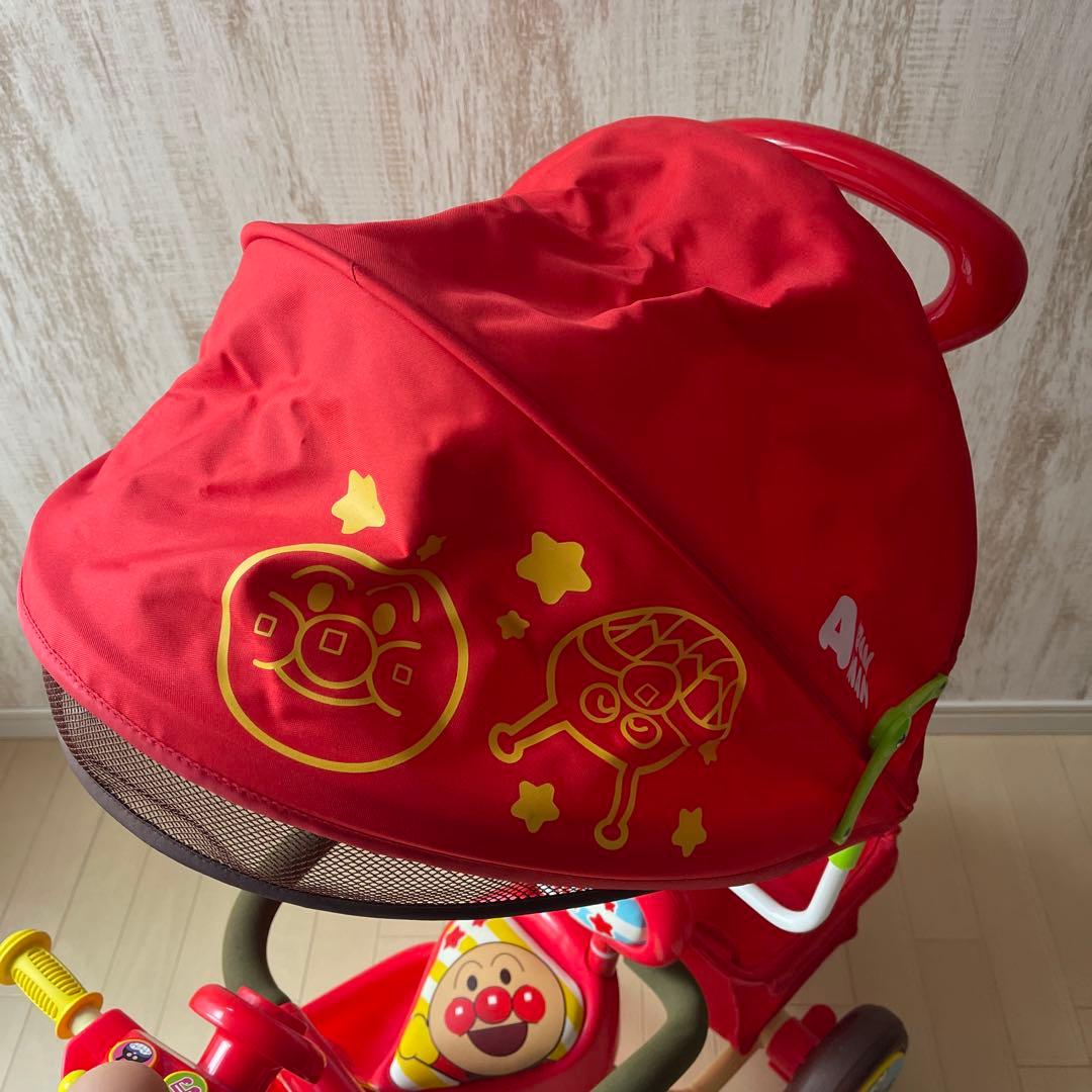 【美品】送料込み アンパンマン デラックスII レッド三輪車