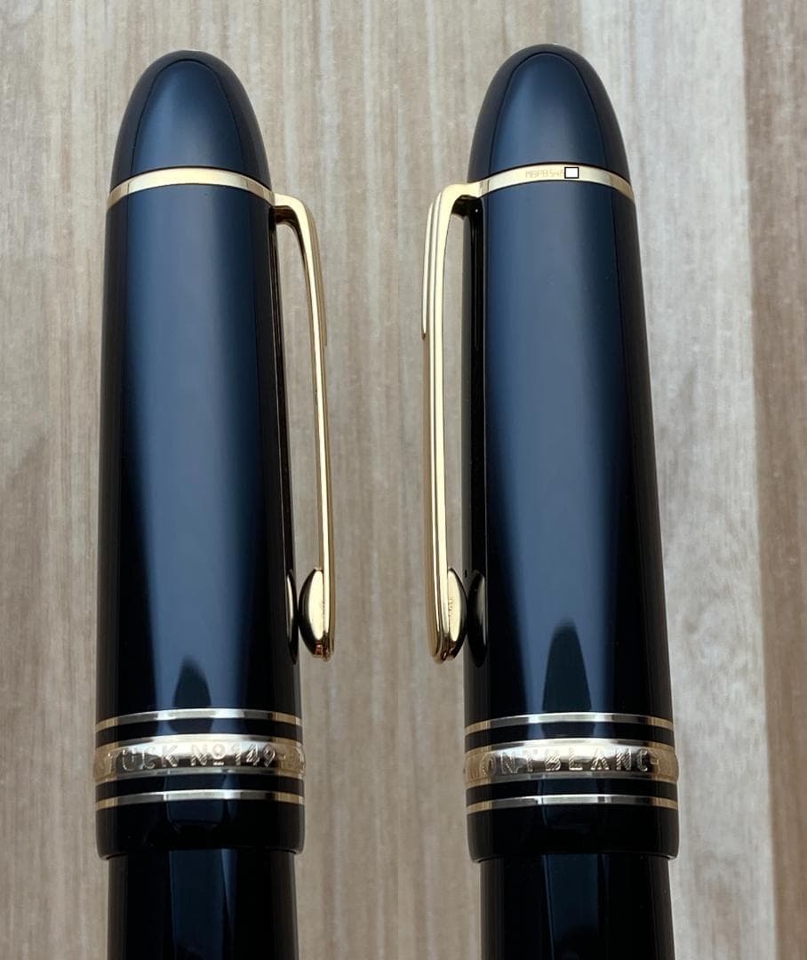 未使用に近い 現行品 モンブラン 149 18K 中字 Au750吸入式 万年筆
