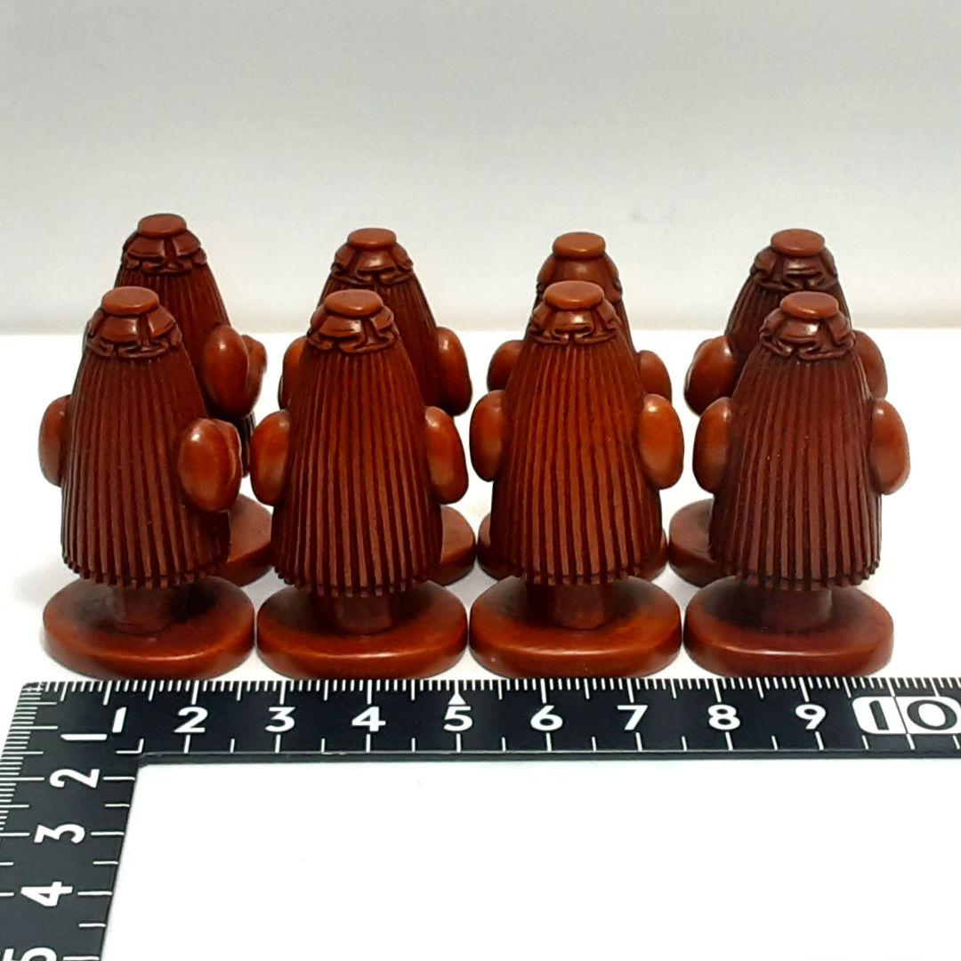 Y1239　最高級品　天然素材　妖怪造形彫刻　駒　３０体　根付　在銘有