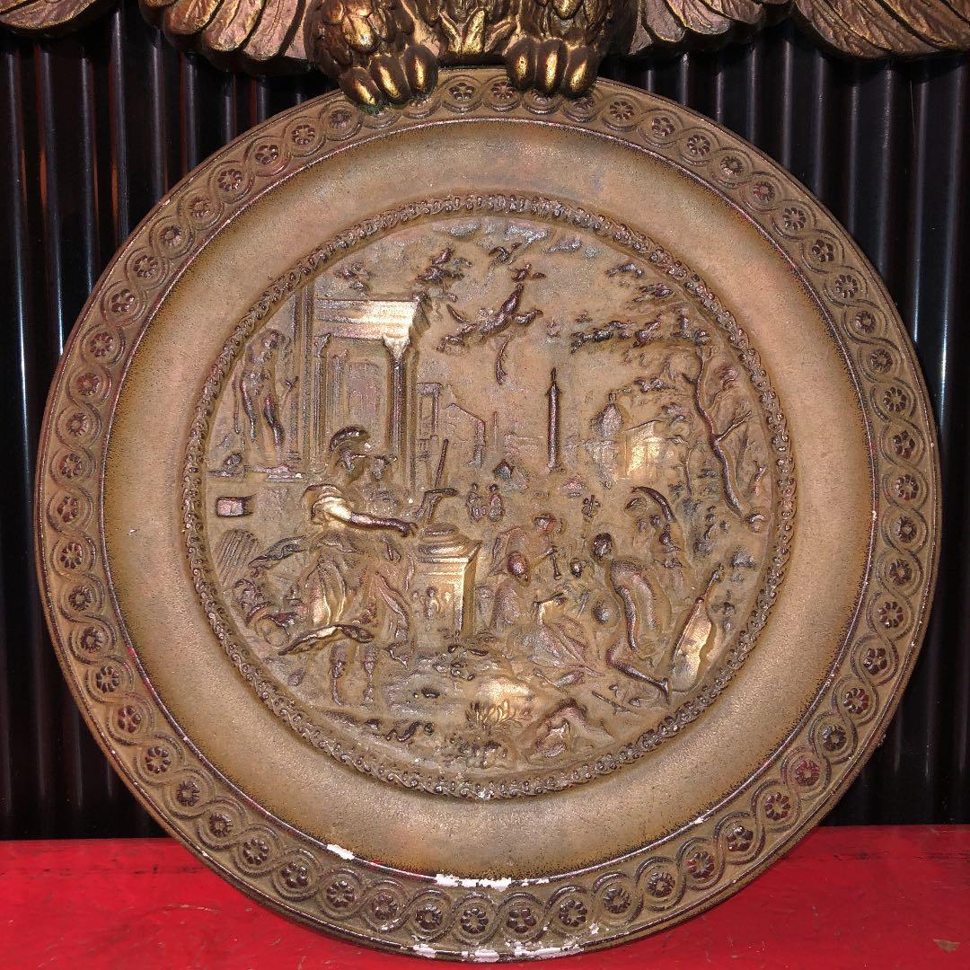 鷲　壁掛け　家宝　銅　真鍮　アンティーク　骨董　蚤の市　デコトラ　ビンテージ