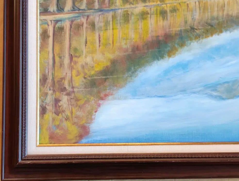 【送料込】F30号 大型 油彩額縁 アクリル板 公募展 個展 即発送 搬入