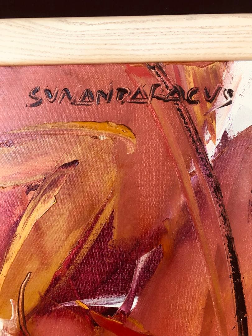 大型 BALI 油彩 裸婦　1210X956mm 1994年SVNANDARA作