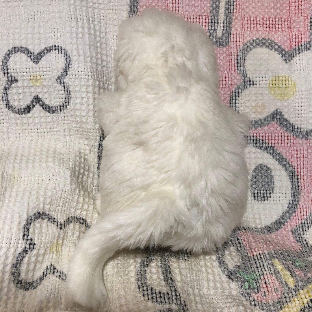 オリエンタルトーイ　ジョリーマンマ　シロネコ　眠り猫ぬいぐるみ　中古品