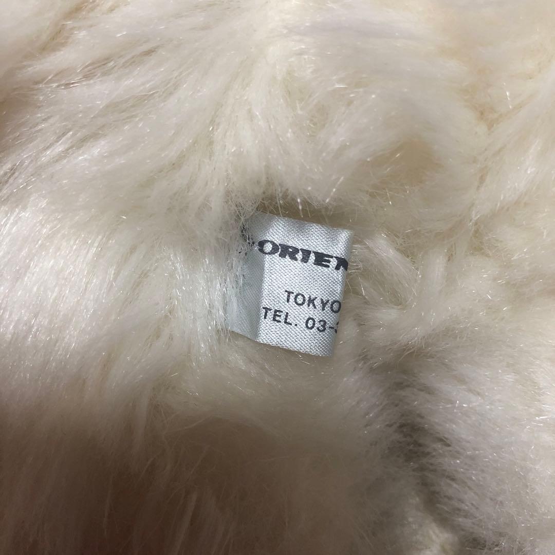 オリエンタルトーイ　ジョリーマンマ　シロネコ　眠り猫ぬいぐるみ　中古品