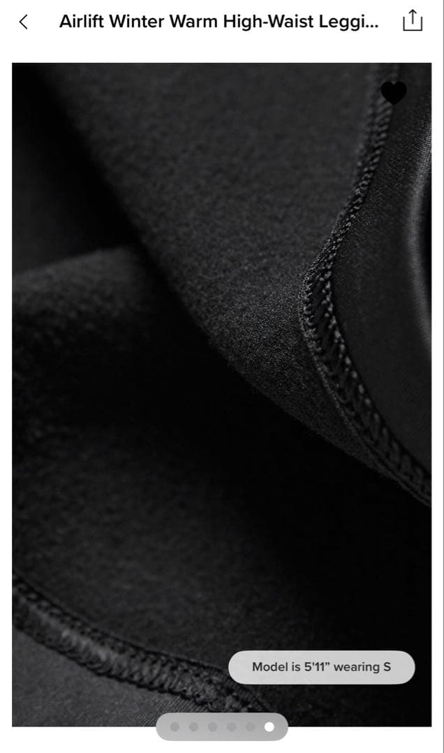 Airlift Winter Warm 裏起毛ハイウエストレギンス