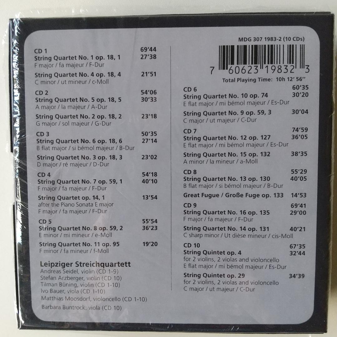 【新品同様】 ベートーヴェン ＆ シューベルト 弦楽四重奏曲全集 計１９CD