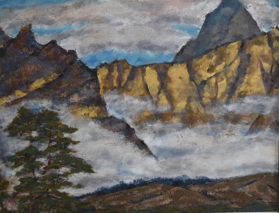 福島県出身・常盤　大空　日本画伯肉筆作品