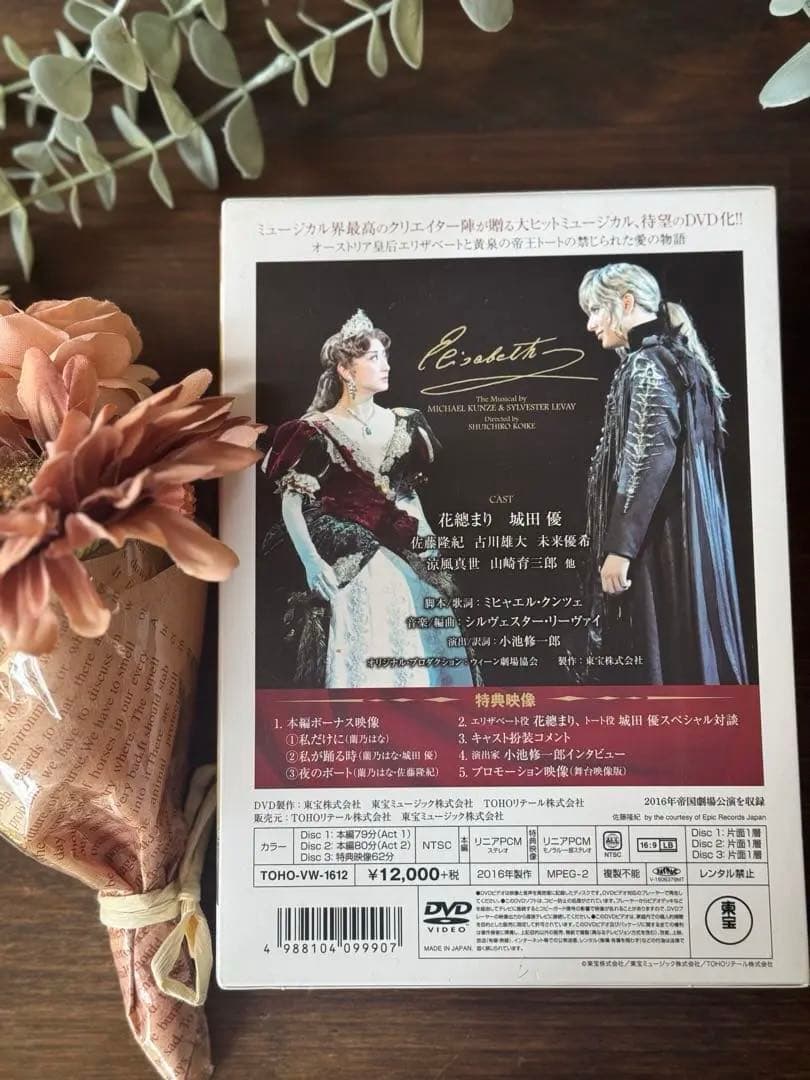 エリザベート ミュージカルDVD 城田優　花總まり