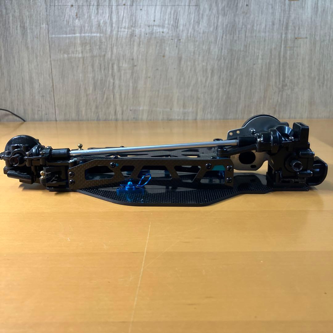 【レア】タミヤ ラジコン DF03 カーボンシャーシ　前後ギアボックス付き