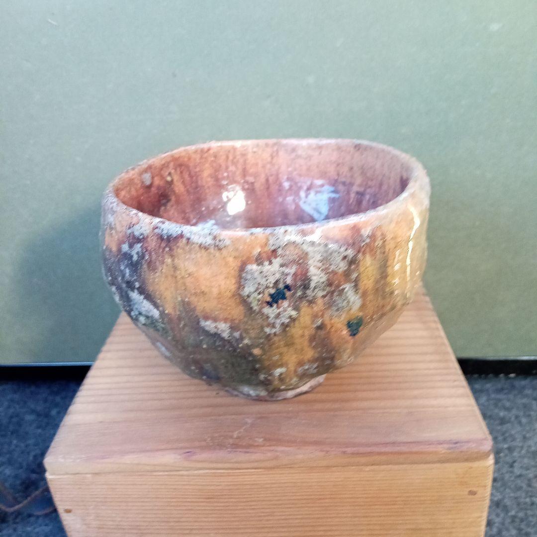 京焼ゲンコツ茶碗、青木聾米作、サイズ高7.5センチ、口10せんち、京都の有名人、