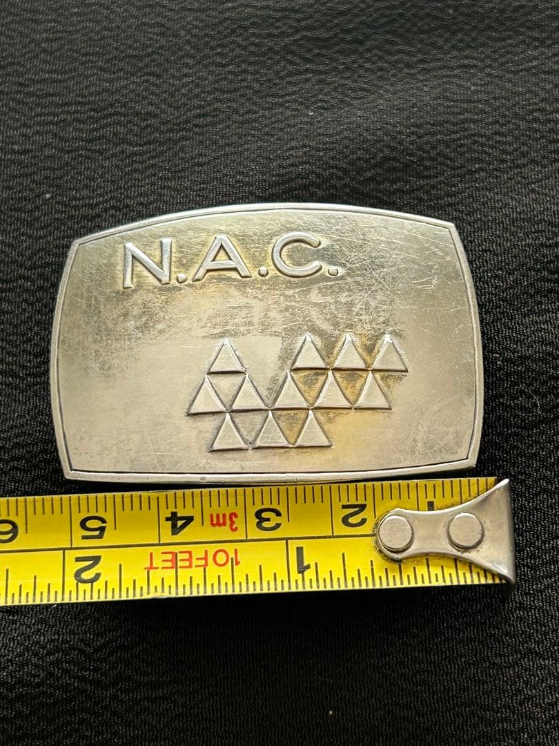 銀製　SILVER シルバーバックルNAC浪花釣友會24g