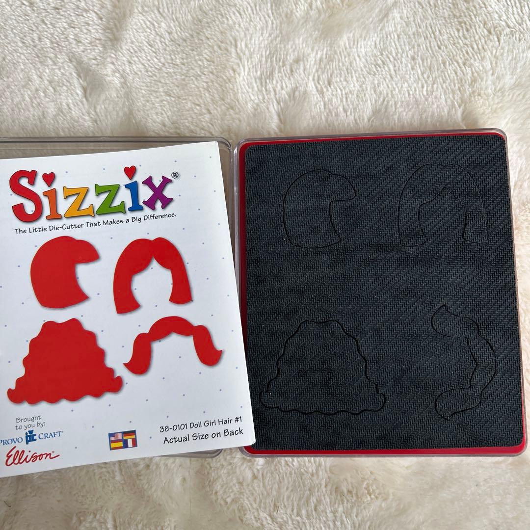 Sizzix シジックス カッティングダイ 人型 髪型 洋服
