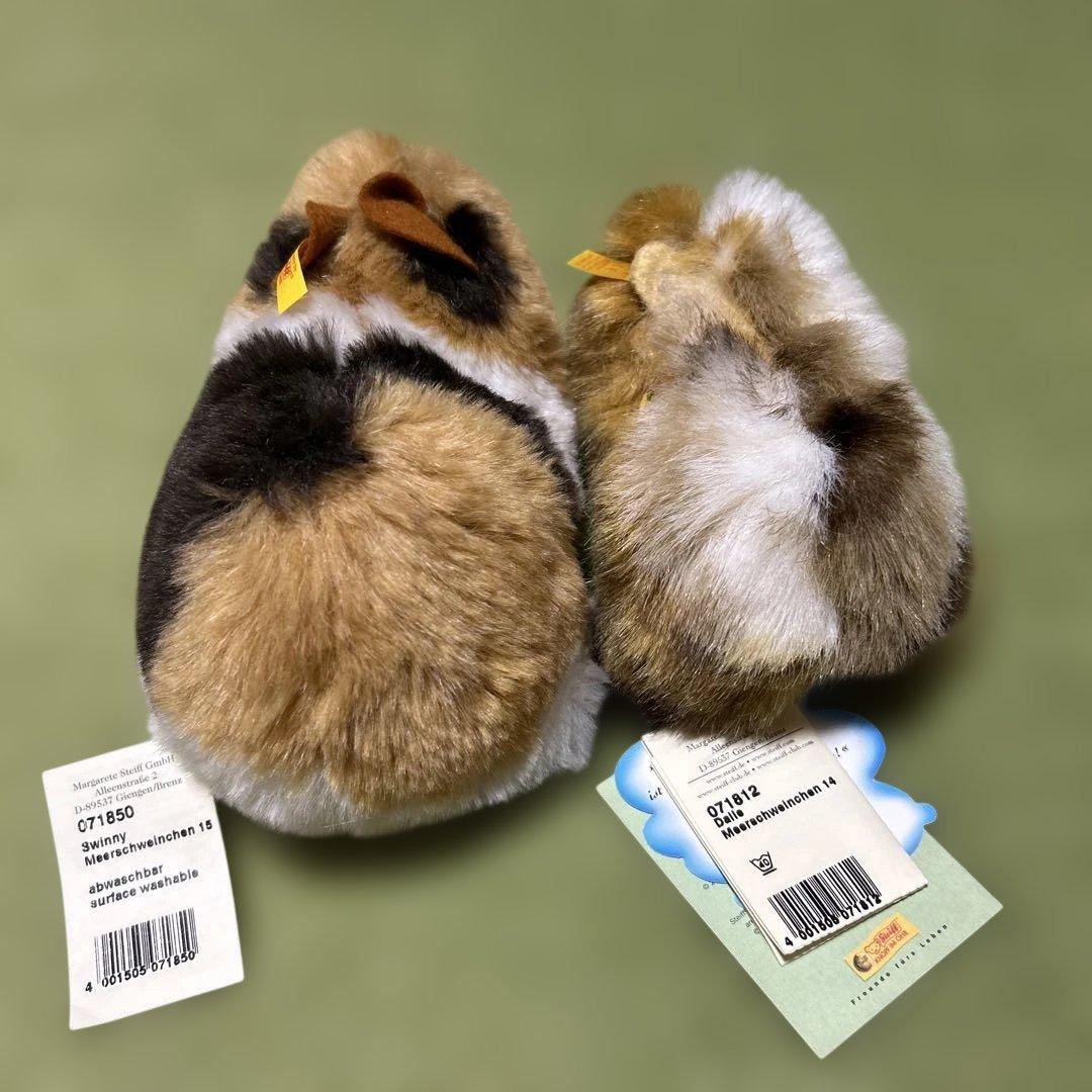 シュタイフアニマル　モルモット　ぬいぐるみ2体セット