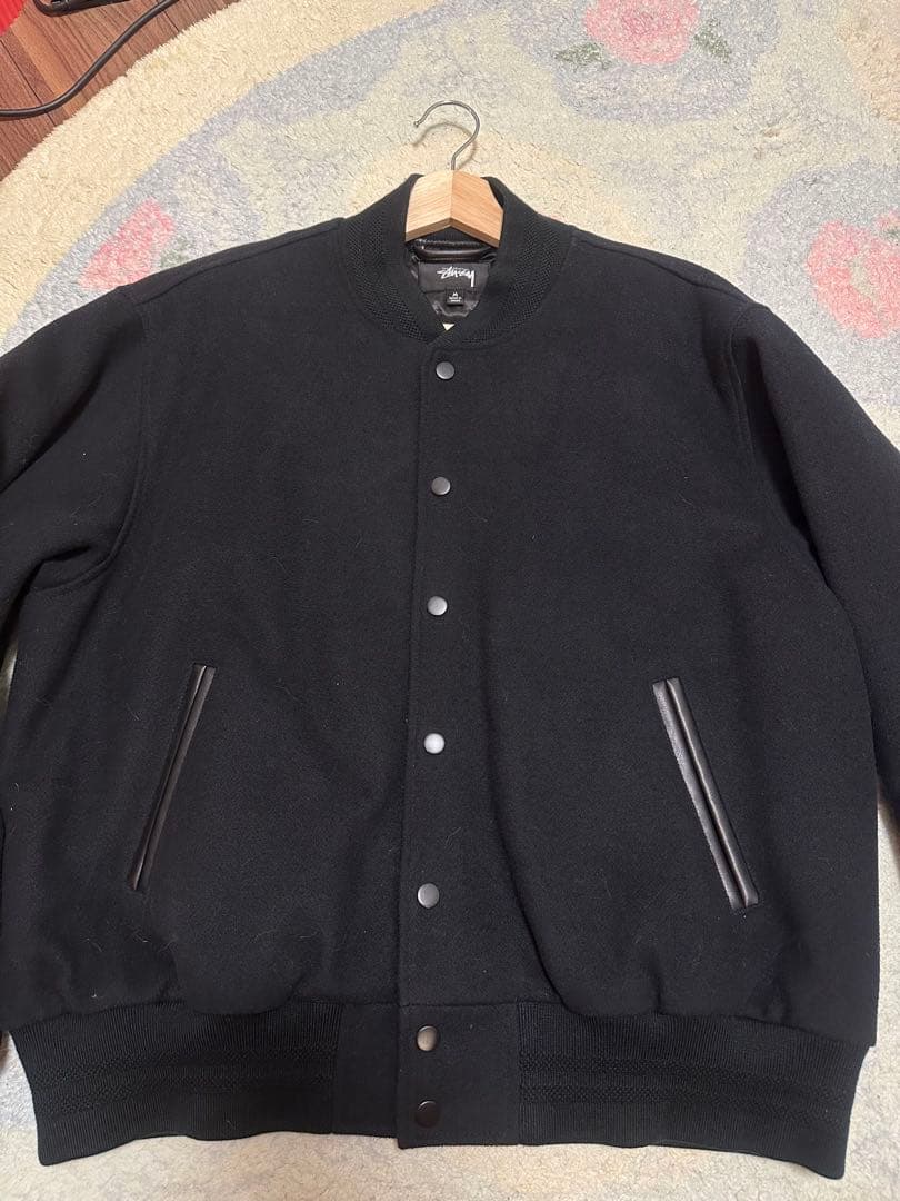 ウェア STUSSY SPORT MELTON VARSITY JACKET