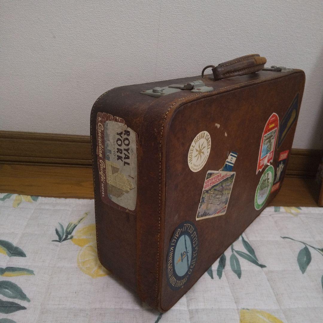 レトロ レザー スーツケース
