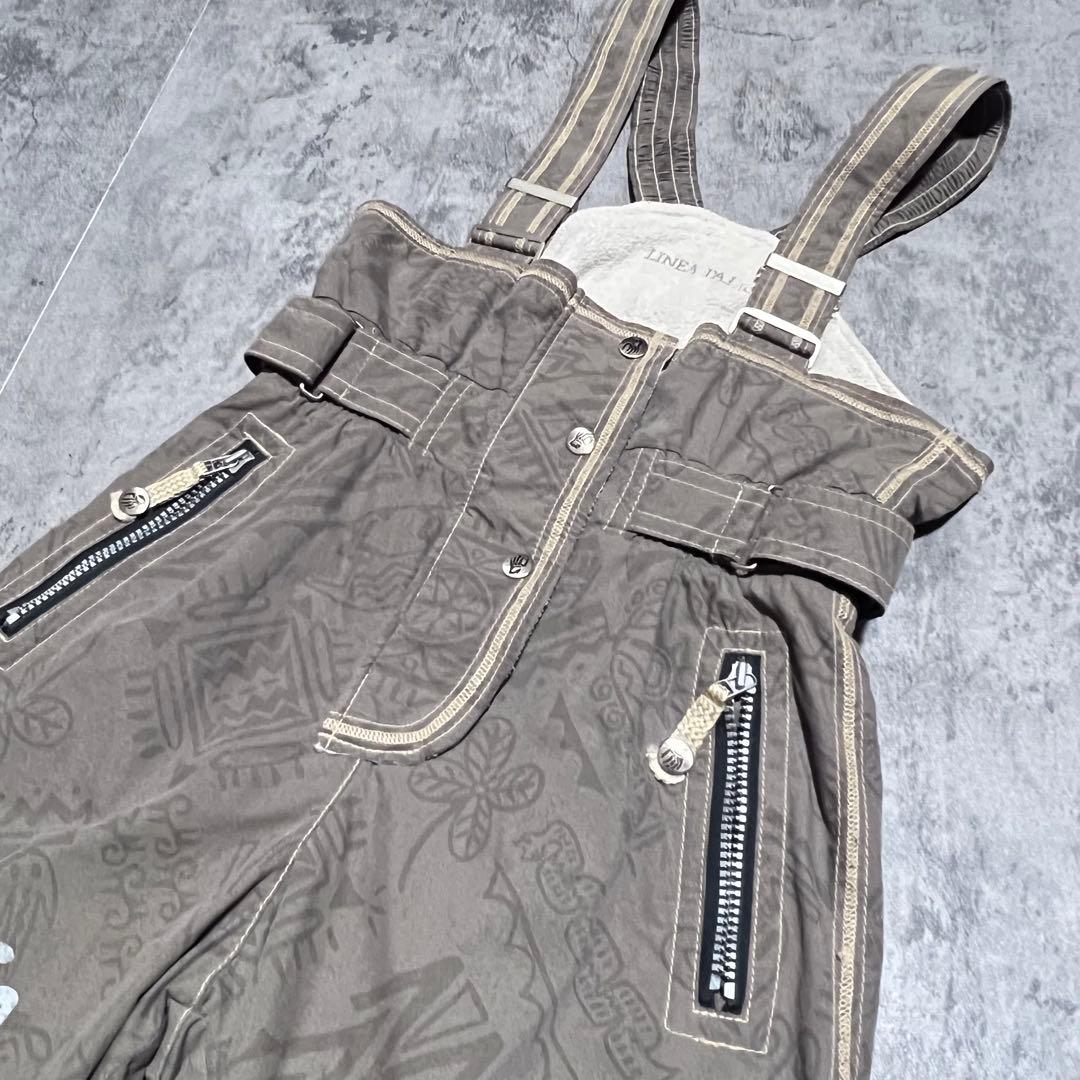 個性的　スキーウェア　上下　セットアップ　スノーウェア　総柄